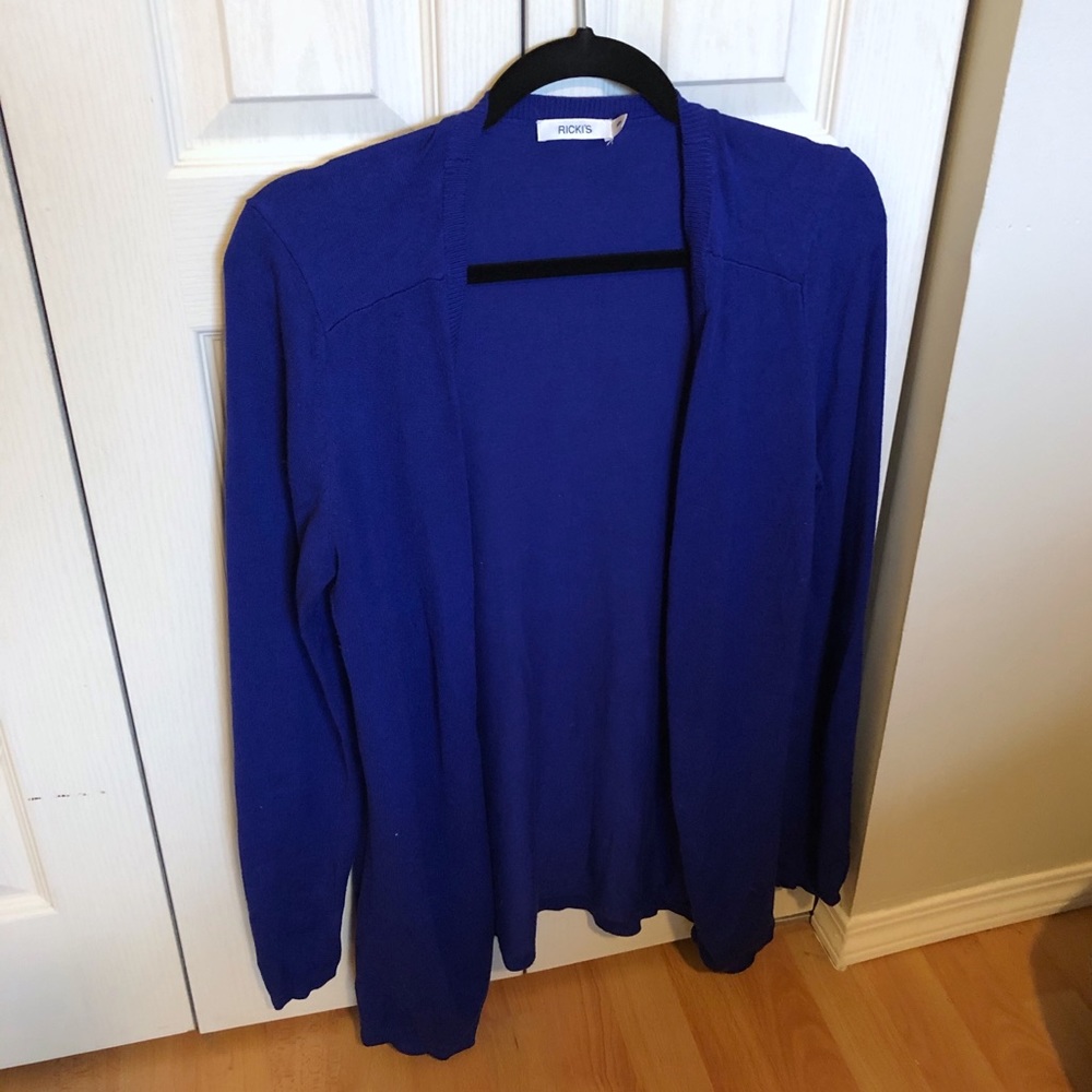 🛍 3/$20 SALE Ricki’s Cobalt Open Front Cardigan